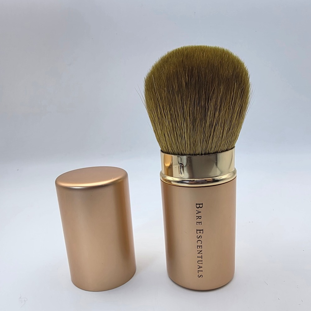 Bare Escentuals Makeup Brush Rose Gold Retractable‎ Kabuki Travel Tool